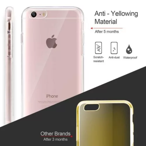 Husa protectie iPhone 15 Plus (fata + spate) Fully PC & PET 360°, transparenta