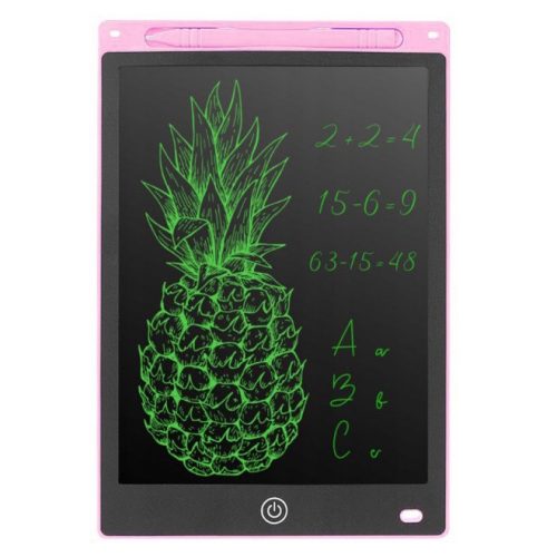 Tableta grafica pentru scris si desenat cu stylus, display LCD 10 inch, negru/roz