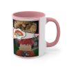 Cana ceramica personalizata, 330 ml, alba, Ana si Lucas