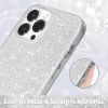 Husa Apple iPhone 13 Pro Max Luxury Glitter, protectie camera, argintie