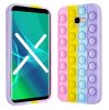 Husa antistres tip Pop It! pentru Samsung Galaxy J6 Plus 2018, multicolora