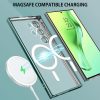 Husa Samsung Galaxy S23 Ultra, Electroplating Magsafe TPU, protectie camera, margini negre