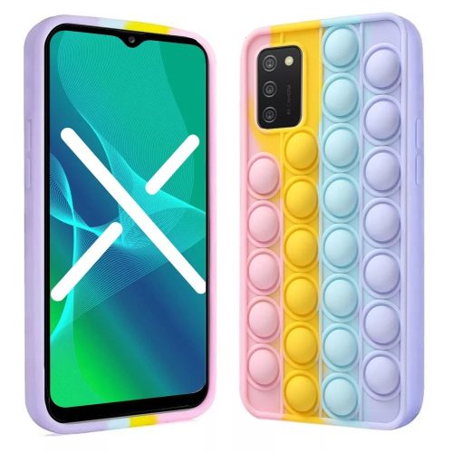 Husa antistres Pop It! pentru Samsung Galaxy A03s, multicolora