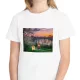 Tricou personalizat alb, copii/adulti, design Lucas Roblox si catelul, modal, diverse marimi