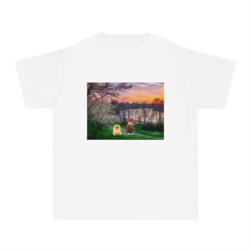 Tricou personalizat alb, copii/adulti, design Lucas Roblox si catelul, modal, diverse marimi