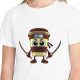 Tricou personalizat alb, copii/adulti, design Cappuccino Assassino 4, modal, diverse marimi