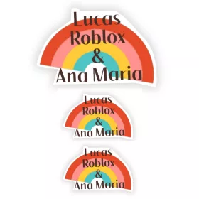   Set 3 stickere logo Ana si Lucas, Vinyl / PP autoadeziva Glossy