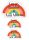 Set 3 stickere logo Ana si Lucas, Vinyl / PP autoadeziva Glossy