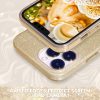 Husa Apple iPhone 13 Pro Luxury Glitter, protectie camera, aurie