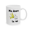 Cana ceramica personalizata, mesaj "Ma doare la", 330 ml, alba