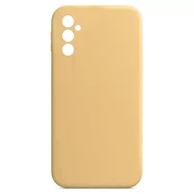   Husa Samsung Galaxy A13 5G Luxury Silicone, catifea in interior, galbena