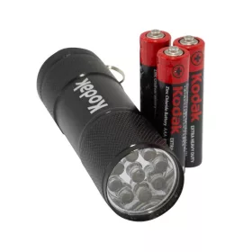   Lanterna Kodak 9 LED-uri, 46 lumeni, carcasa metalica, baterii incluse, neagra