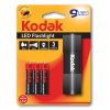 Lanterna Kodak 9 LED-uri, 46 lumeni, carcasa metalica, baterii incluse, neagra