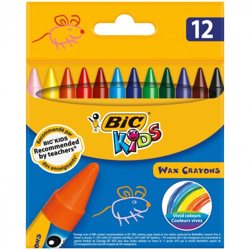 Set 12 culori cerate BIC Kids