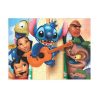 Puzzle 80 piese, 20 x 15 cm, personaje Lilo and Stitch, model 4