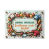 Tocator de sticla, 27 x 18 cm, personalizabil cu nume si mesaj