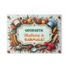 Tocator de sticla, 27 x 18 cm, personalizabil cu nume si mesaj
