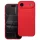 Husa Apple iPhone 17 Air, Luxury Silicone, catifea in interior, protectie camera, rosie