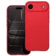 Husa Apple iPhone 17 Air, Luxury Silicone, catifea in interior, protectie camera, rosie