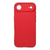 Husa Apple iPhone 17 Air, Luxury Silicone, catifea in interior, protectie camera, rosie