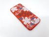 Husa Flowers Glitter pentru Samsung Galaxy S7 Edge, cu mesaj, rosie