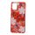 Husa Flowers Glitter pentru Samsung Galaxy S20 Ultra, cu mesaj, rosie