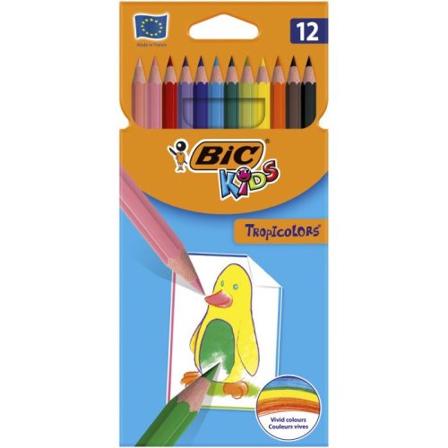 Set 12 creioane colorate BIC Tropicolors 2