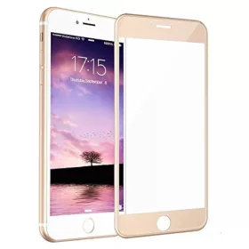 Folie sticla Apple iPhone 7/8/SE2, Full Glue, margini aurii