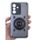 Husa Samsung Galaxy A55, Rotating Bracket, protectie camera, prindere magnetica, gri