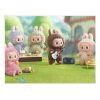 Puzzle 120 piese, 20 x 29 cm, carton alb perlat, personaje La Bubu