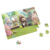 Puzzle 120 piese, 20 x 29 cm, carton alb perlat, personaje La Bubu
