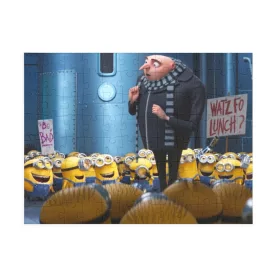 Puzzle 80 piese, 20 x 15 cm, personaje Minions, model 4
