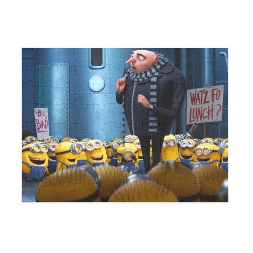 Puzzle 80 piese, 20 x 15 cm, personaje Minions, model 4