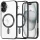 Husa Apple iPhone 17, Magsafe Electroplating TPU, protectie camera, margini negre