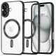 Husa Apple iPhone 17, Magsafe Electroplating TPU, protectie camera, margini negre