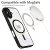 Husa Apple iPhone 17, Magsafe Electroplating TPU, protectie camera, margini negre