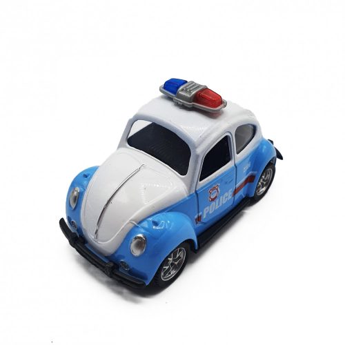 Masina politie de jucarie pentru copii, carcasa metalica, functie pullback