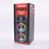 Boxa portabila ZQS-4239, Bluetooth, USB, TF, Radio FM, lumini LED RGB, microfon, telecomanda, neagra