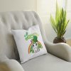 Perna decorativa personalizata, 40 x 40 cm, alba, mata, husa detasabila, model 6