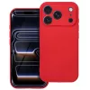Husa Apple iPhone 17 Pro, Luxury Silicone, catifea in interior, protectie camera, rosie