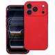 Husa Apple iPhone 17 Pro, Luxury Silicone, catifea in interior, protectie camera, rosie
