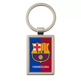   Breloc metalic dreptunghic, inel de sustinere metalic, echipa de fotbal,model 3