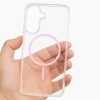 Husa protectie Samsung Galaxy A16, Colorful MagSafe, TPU, clear pink