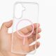 Husa protectie Samsung Galaxy A16, Colorful MagSafe, TPU, clear pink