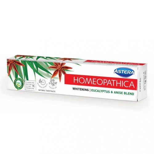 Pasta de dinti Astera Homeopatica Whitening, 75 ml