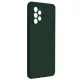 Husa Samsung Galaxy A33 5G, Luxury Silicone, catifea in interior, protectie camere, verde inchis
