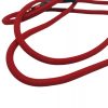 Cablu de incarcare cu 3 capete Type-C / Lightning / MicroUSB, 3A / 120W, 1.2 metri, capete metalice, cablu foarte gros, impletit, rosu