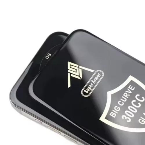 Folie de sticla Samsung Galaxy A16, Big Curve 300CC, 0.55 mm, margini curbate, negre