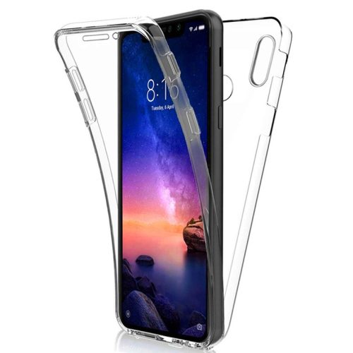 Husa protectie Samsung Galaxy J8 2018 (fata + spate) Fully PC & PET 360°, transparenta