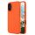 Husa Apple iPhone 16 Plus, Luxury Silicone, catifea in interior, portocalie
